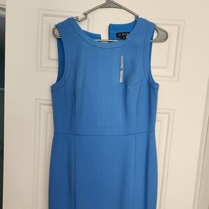 J Crew Elegant Blue Sleeveless Work Office Dress
